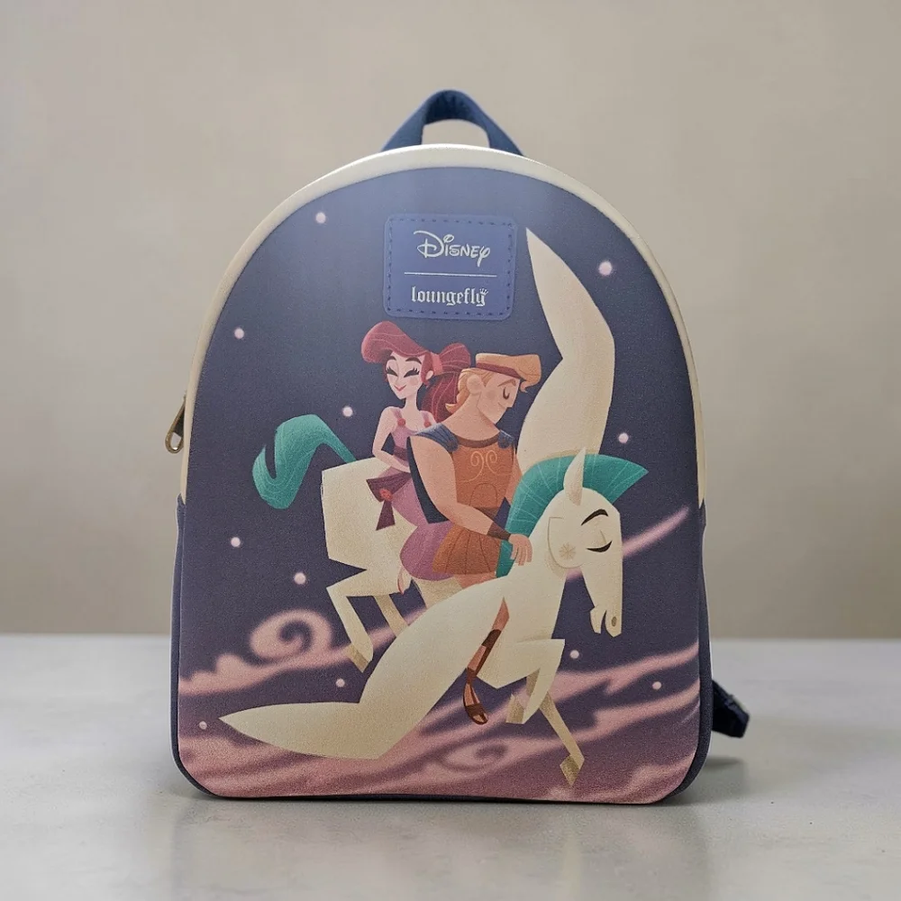 Disney Loungefly Hercules Meg Pegasus Mini Backpack NWT Rare Pastel Fantasy - Picture 2 of 5